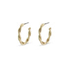 Pilgrim Naja Small Twist Hoops - PILGRIM